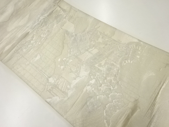 JAPANESE KIMONO / ANTIQUE FUKURO OBI / WOVEN GION FESTIVAL